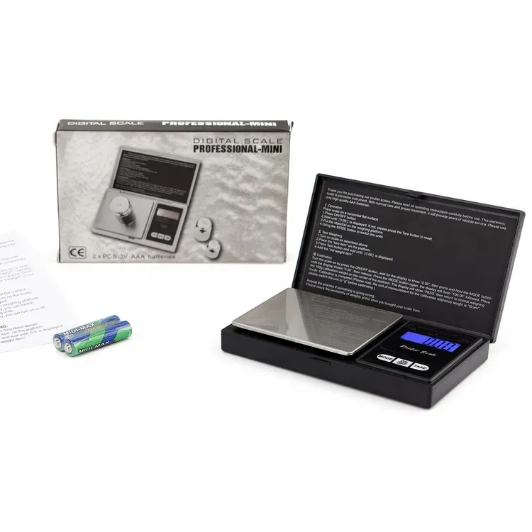 vendita all'ingrosso Bilancia tascabile portatile precisione elettronica 0,01 g tascabile mini fino a 500 g condimenti da cucina per gioielli LL