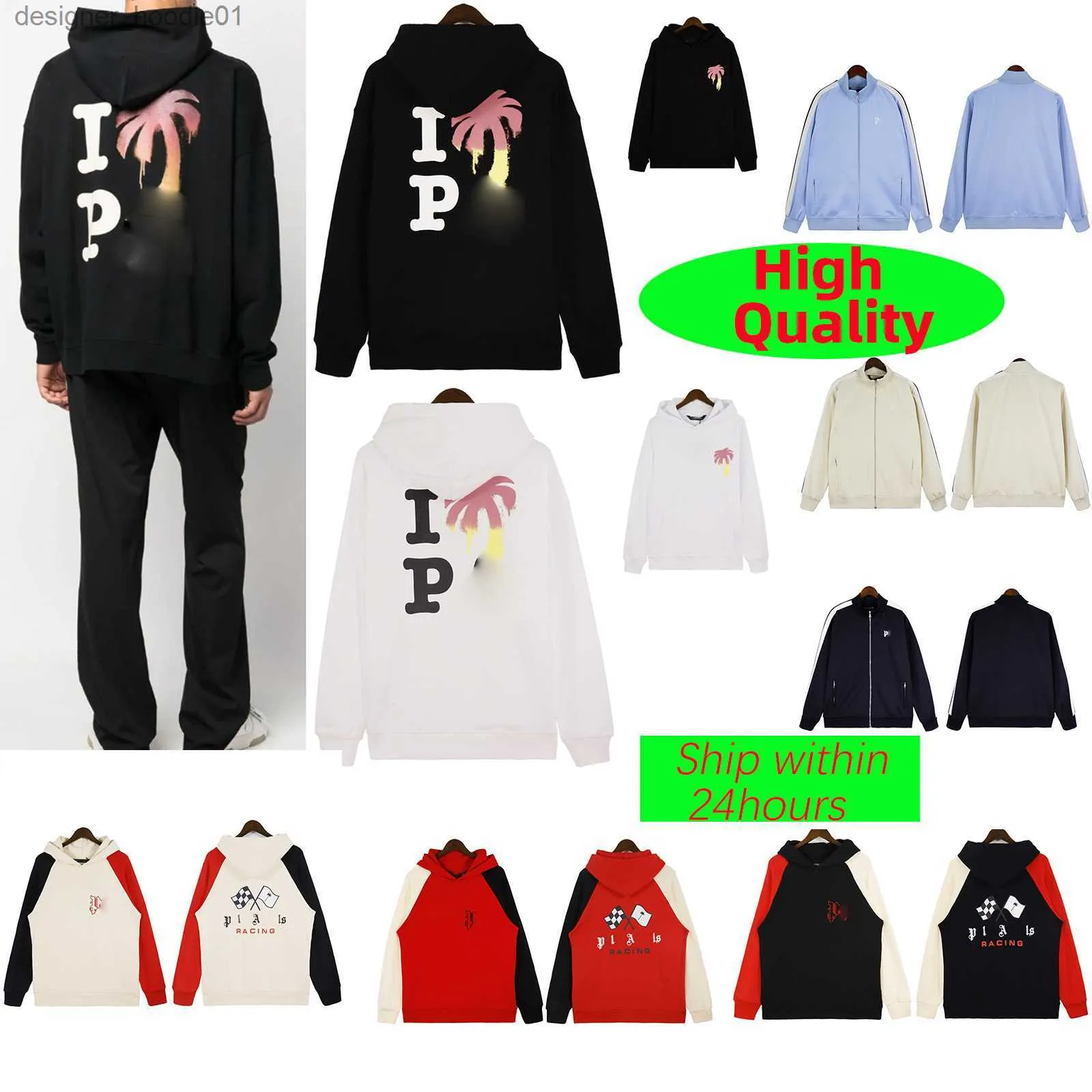 Men's Hoodies Sweatshirts Designer Mens Hoodie Couple Loose fitting Fashion Sweatshirt PA Zip upHoodie Bear Print Street Hip Hop Hoodies L230915