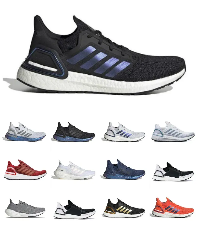 НОВЫЕ Ultraboosts 20 21 Повседневная обувь Мужчины Женщины Metallic Tech Indigo Purple Dash Grey Ultra UB 4.0 5.0 Core Triple Black White Solar Blue Gold