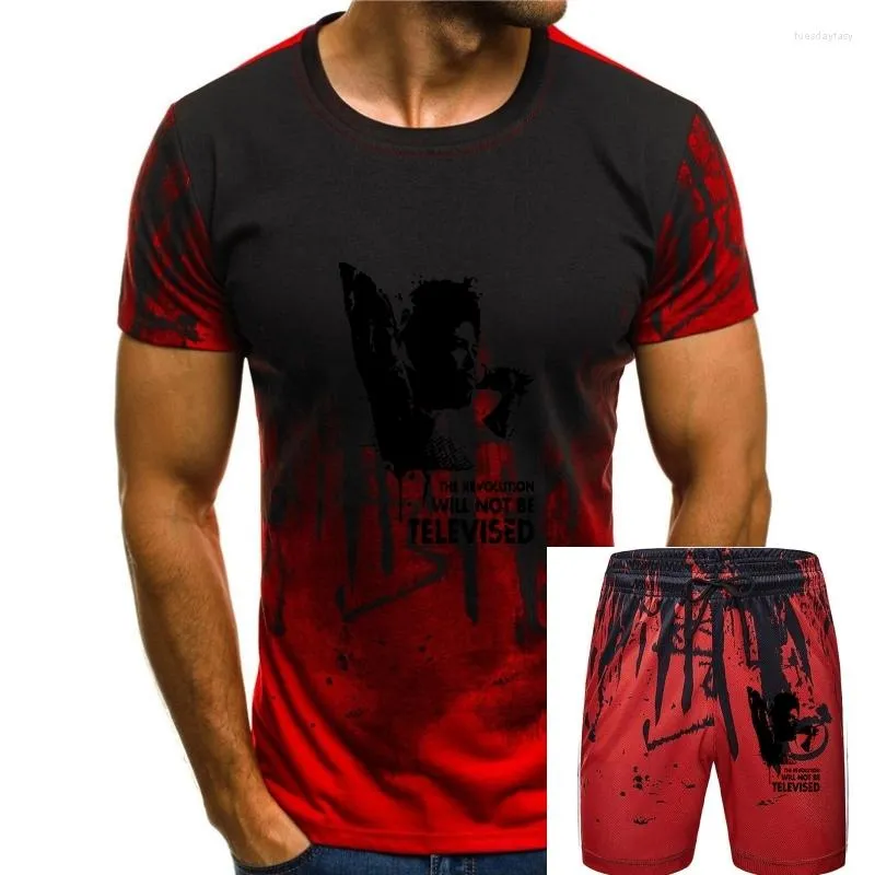 Męskie dresy dla mężczyzn T-shirt T-shirt afro rewolucja czarna na białych tshirts kobiety