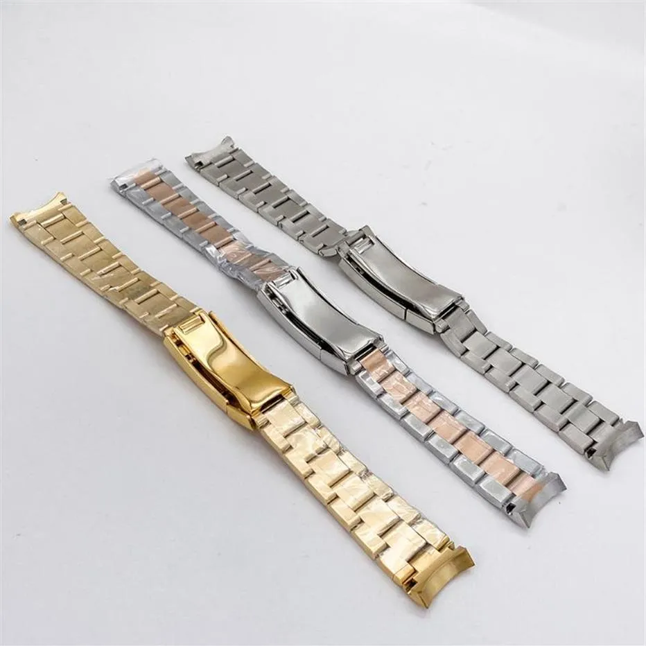 Watch Bands Applicable Bandwidth 20 Mm Case Accessories GMT Strap Sliding Lock Buckle Solid Stainless Steel Strip197M