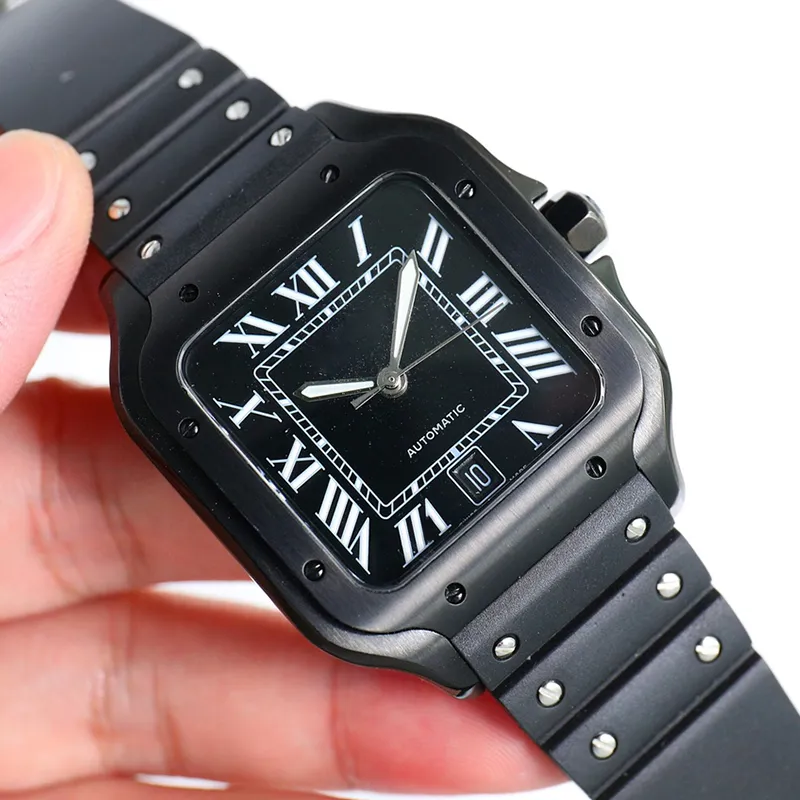 Geneva Square Watch 40mm Original Rubber Band Quartz Stainless Steel Bracelet Fashionable Luxury Mens Sports Watch Montre De Luxe Factory Gift From Dhgateindie 85.09 DHgate.Com