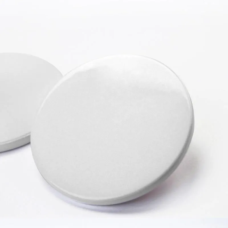 9cm Sublimation Blank Ceramic Coaster White Ceramic Coasters Heat Transfer Printing Custom Cup Mat Pad Thermal Coasters LX4217