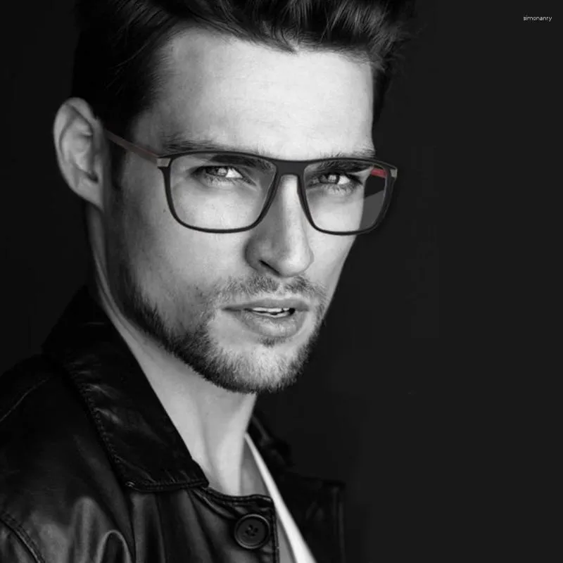 Sunglasses Frames Germany Memory Carbon Fiber Eyeglasses Frame For Men Brand Design Sporty Fashion Spectacles P8372 Large Square Flexible