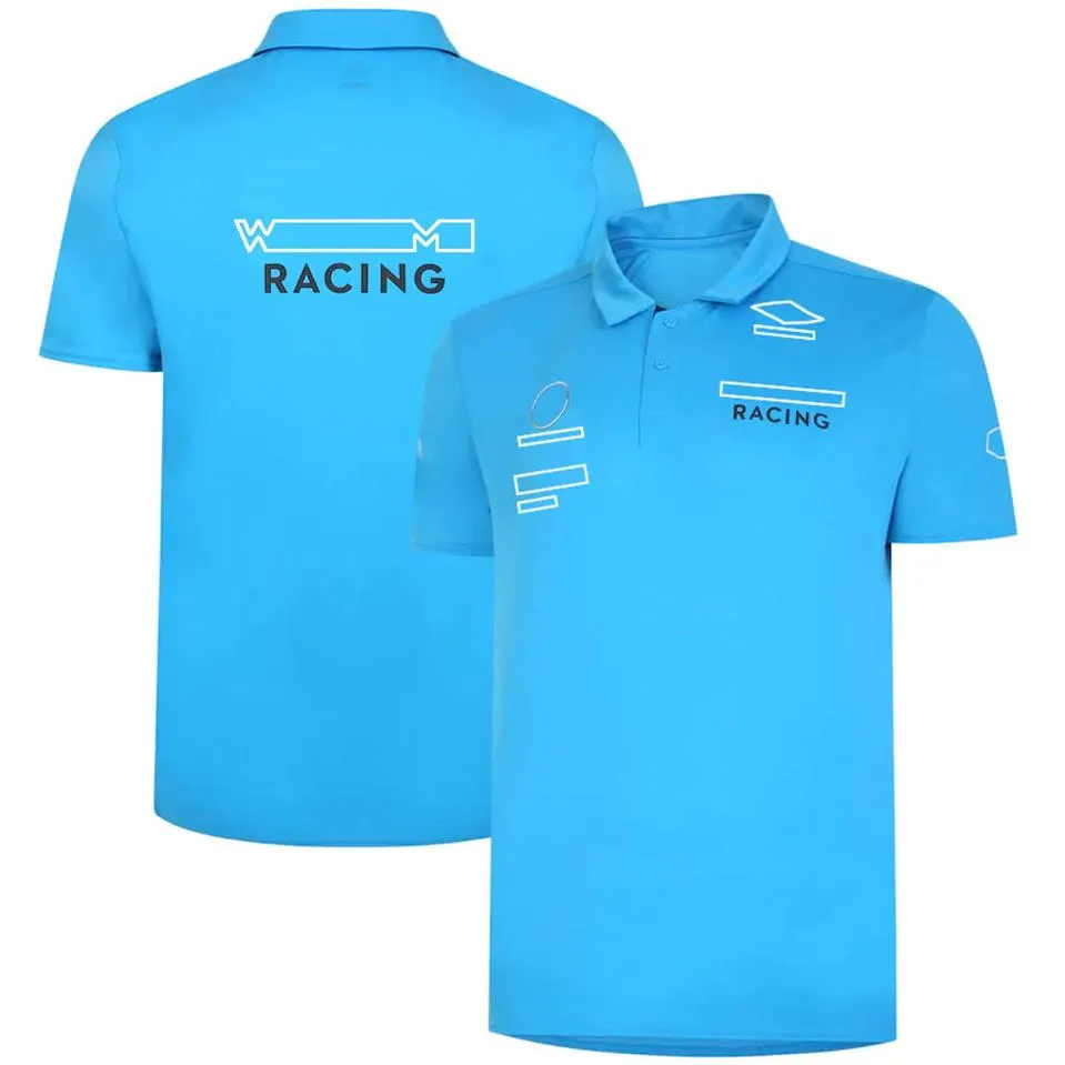 2022 Yaz Yeni F1 Yarış Takımı T-Shirt Formula One Takım Polo Gömlek Kısa kollu özel kıyafetler3525