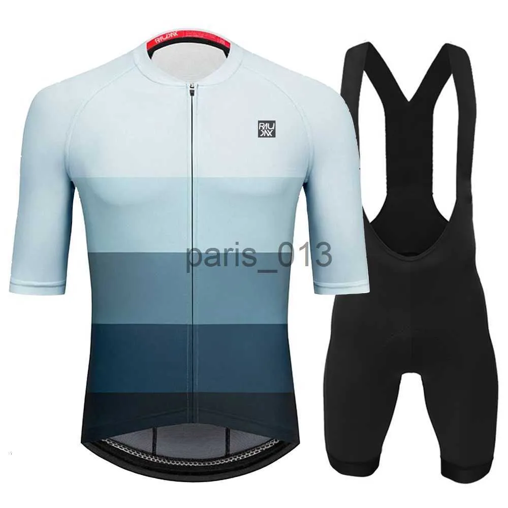 Others Apparel Cycling Jersey Sets Raudax Men Summer Cycling Clothing Sets Breathable Mountain Bike Cycling Clothes Ropa Ciclismo Verano Triathlon Suits 230522 x0