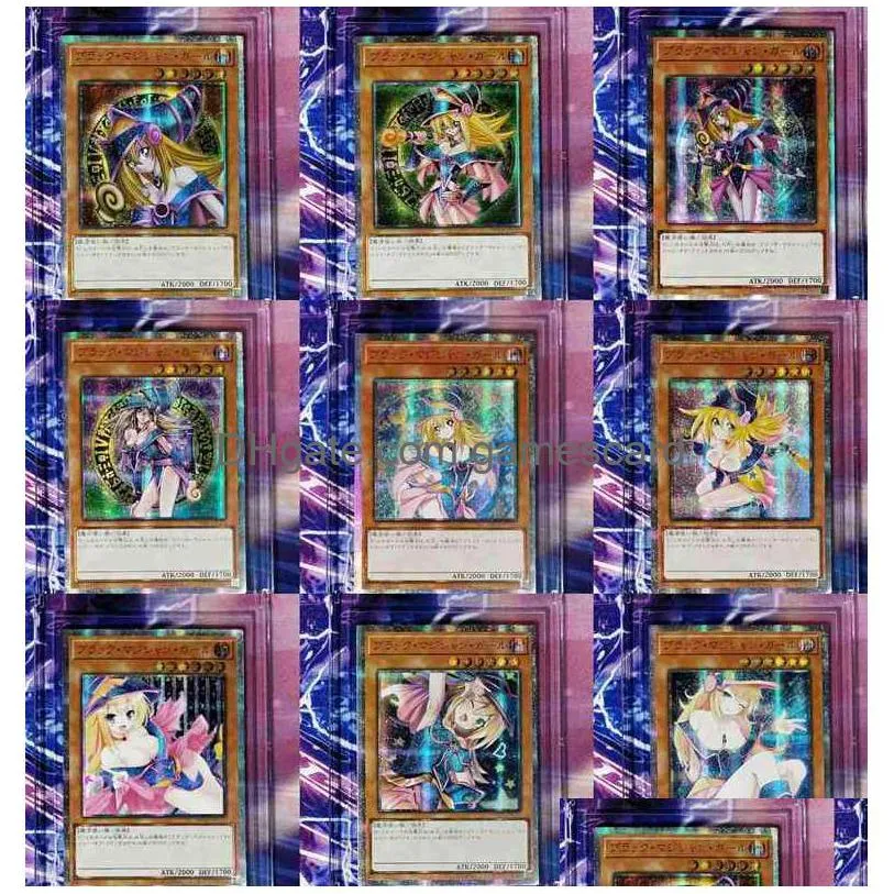 Yu Gi Oh Dark Magician Girl 16枚のカードを購入して、これら2つのDIYおもちゃの趣味を手に