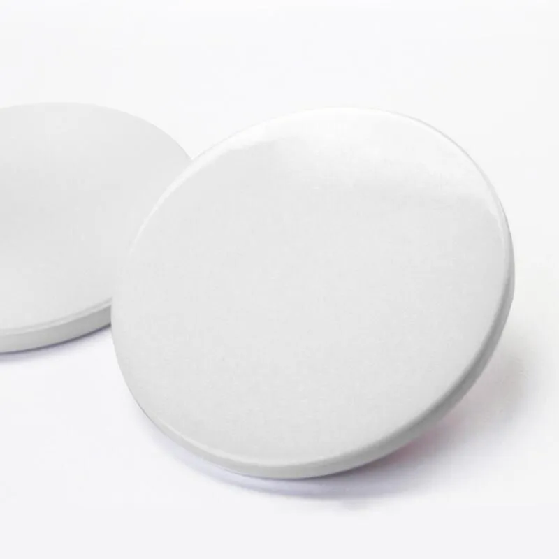 Porta-copos de cerâmica em branco de sublimação de 9cm, porta-copos de cerâmica branca, impressão de transferência de calor, tapete de copo personalizado, porta-copos térmicos