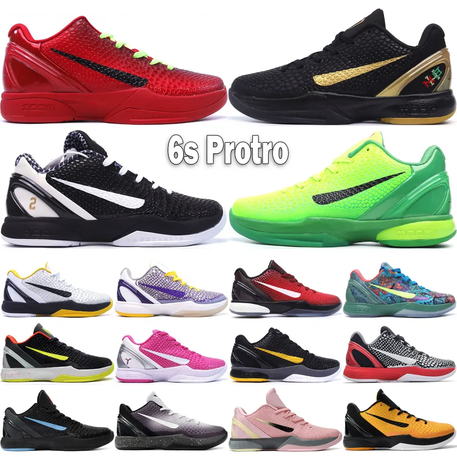 Bryant 6 VI Buty do koszykówki dla męskich trenerów KB 6S BHM Mambacita Sweet 16 White Del Sol Prelude Think Pink 3D Laker Outdoor Sneakers Rozmiar 40-46