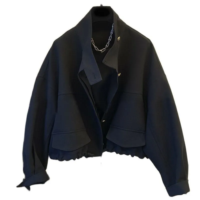 Moletons masculinos moletom streetwear primavera mulheres cordão bomber jaqueta casual trench coat para mulheres botão colarinho solto básico 230914