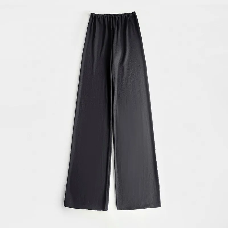 パンツ 24SS LONG WIDE TROUSERS 2/90 wool Wide leg wool twill pants - Blumarine