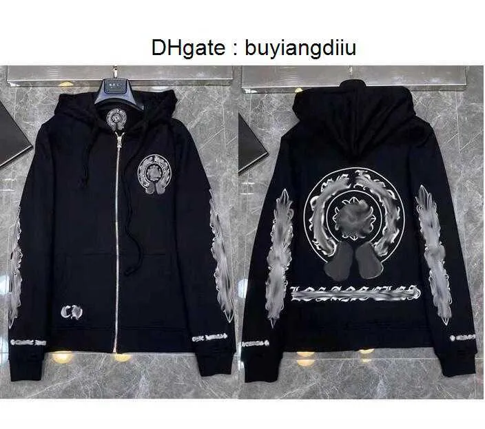 Tasarımcı Erkek Hoodies Chrome Kış Sweatshirts Heart Hoodie Ch Uzun Kollu Ceket Gevşek Ceket Hoody Erkek Kadın Hip Hop Chromees Hearts 32K0