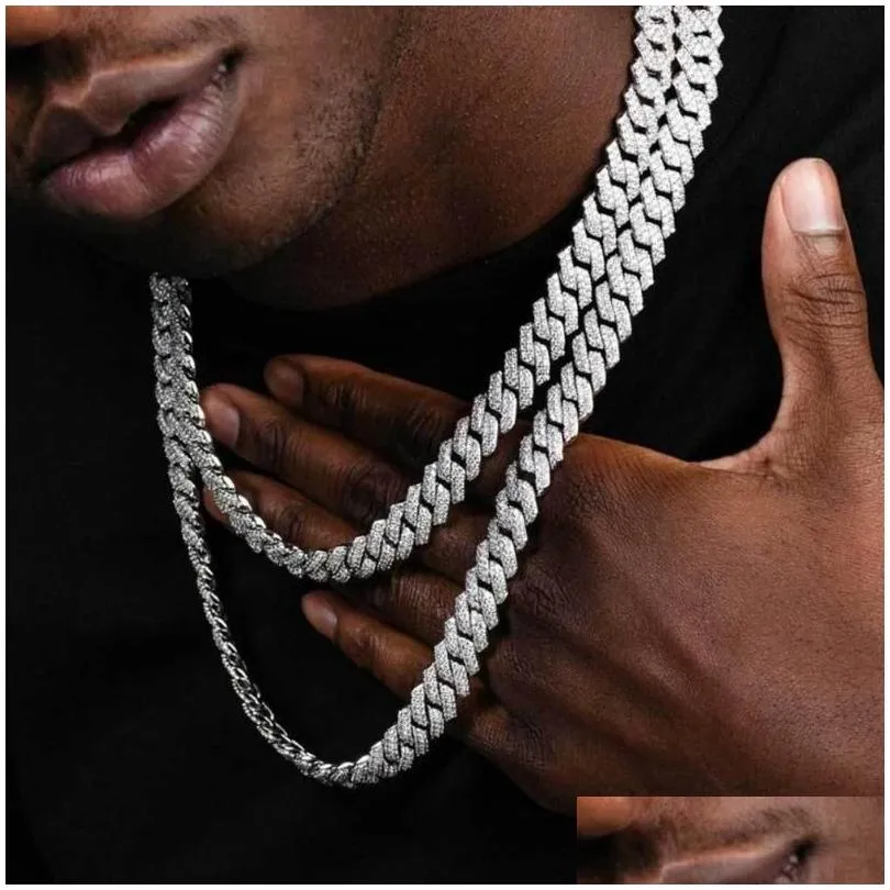 Mens Iced Out Cuban Link Chain In Silver And Gold Fl Miami Rapper Necklace With Bling Diamonds Hip Hop Hip Hop Jewelry Choker With Fast Delivery From Luckyhat, $9.38 | DHgate.Com