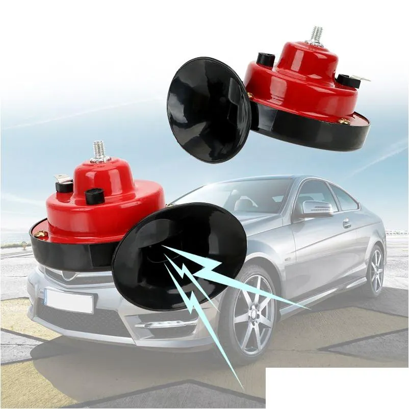 Other Auto Parts Vehicle Dual Tone Snail Horn Motorcycle Turn Horns For Car Truck Bus Electrical Equipment Moto Train Drop Delivery Au Dhysq