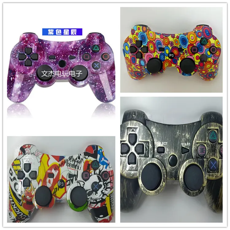 Contrôleur Bluetooth sans fil Gamepad 22 couleurs pour PS3 Vibration Joystick Game Pad GameHandle Contrôleurs Play Station avec boîte de vente au détail