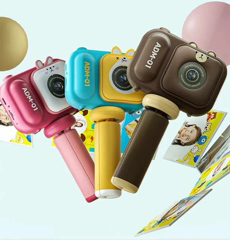 Enfants Appareils photo numériques Mini Cartoon Caméra vidéo rechargeable  avec 2 pouces Ips Écran 16Gb Carte SD Enfant enfant caméscope Anniversaire