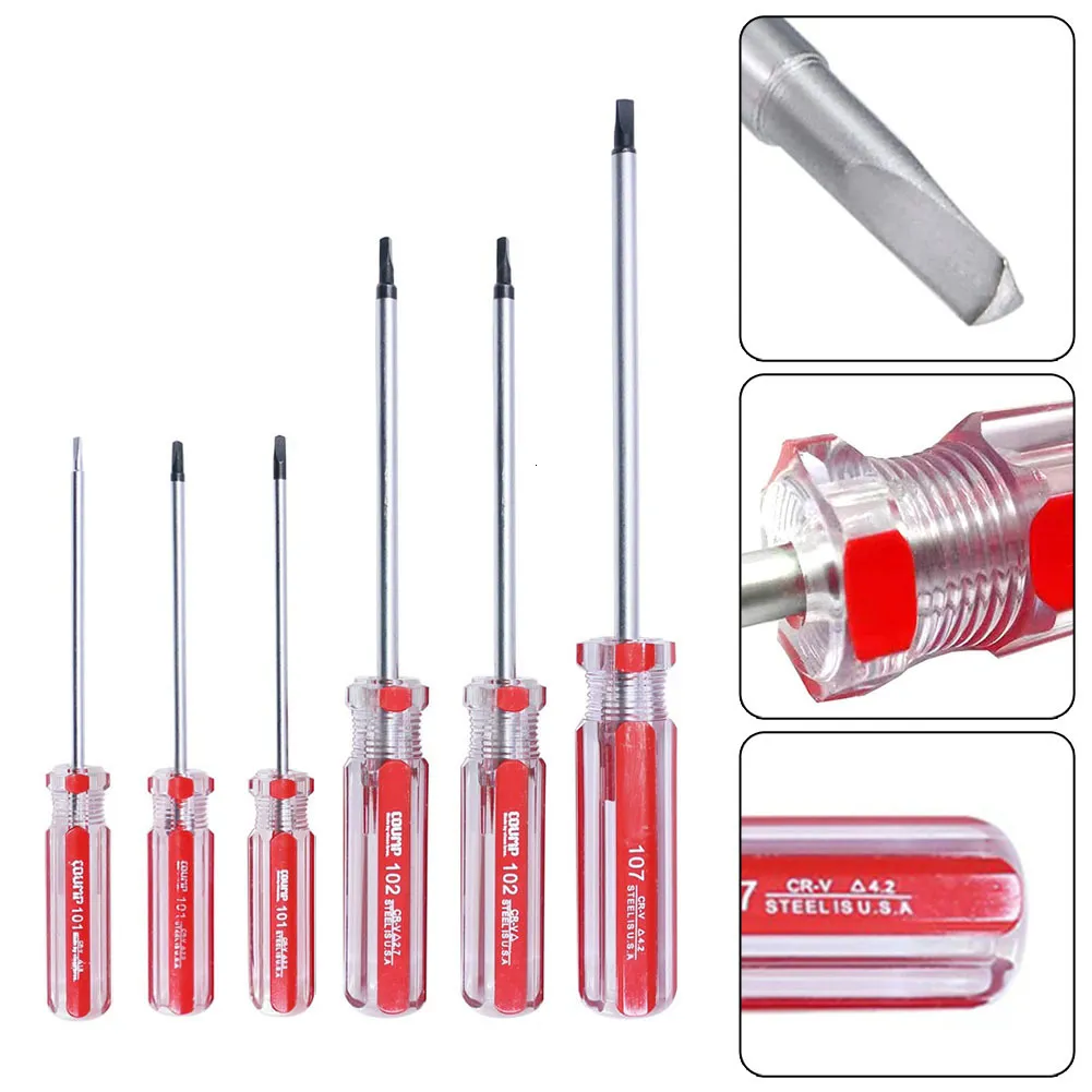 Skruvmejslar 6st Precision Skruvmejsel Set Triangel Skruvmejsel Triangel Drive Skruvmejsel Reparationsverktyg TA1.8/TA2.0/TA2.3/TA2.7/TA3.0 230914