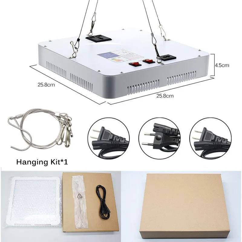 Full Spectrum LED Grow Light 2000W With VEG And BLOOM Double Switch Plant Lamp for Indoor Hydroponic Seedling Tent Greenhouse Flower