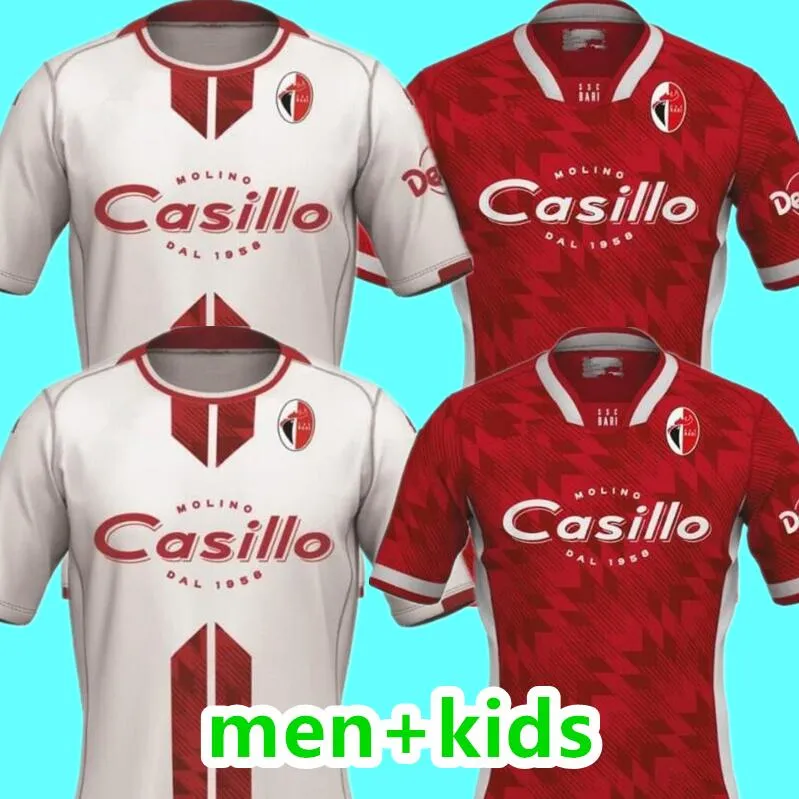 2023 2024 Ssc Bari Mens Designer T Shirt maglie da calcio SCAVONE Botta W Cheddira Maiello Esposito Benali Special Edition 23 24 Maglie da calcio manica corta