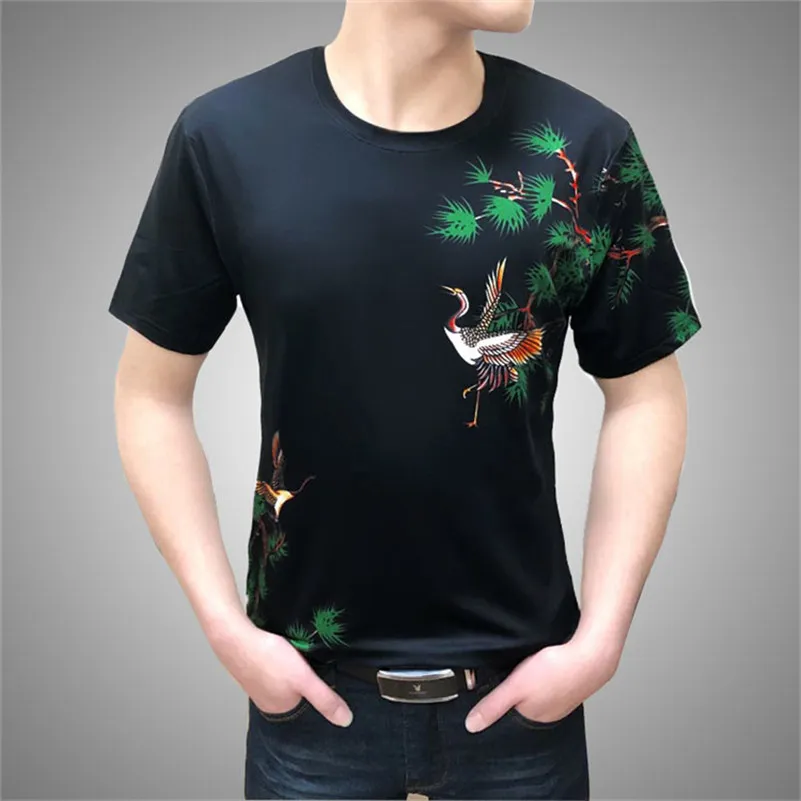 T-Shirt DIY Croix Nouvelle Bordure Imprimée en 3D T-shirt Pour Hommes D'été Décontracté Haut Ample À La Mode