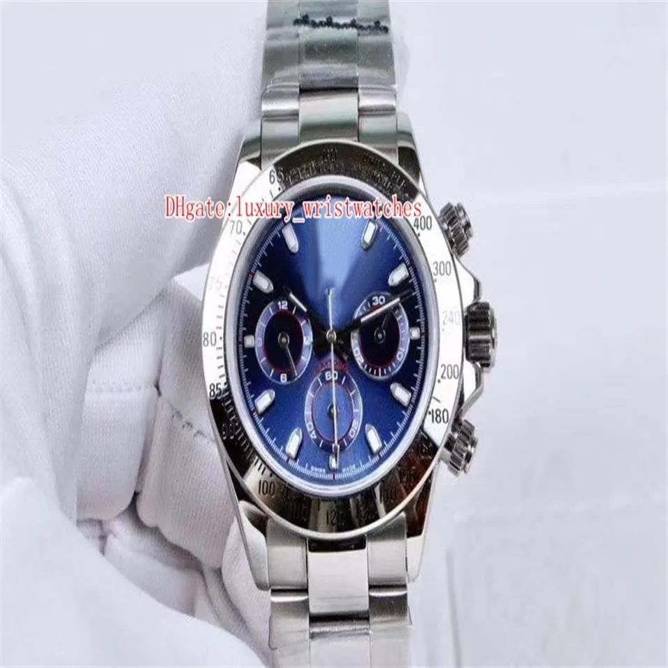 4 kolory Kosmograficzne zegarek na rękę 116509 116500 116520 40 mm stal nierdzewna No Chronograph 2813 Ruch Automatyczny zegarek męski Watch212U