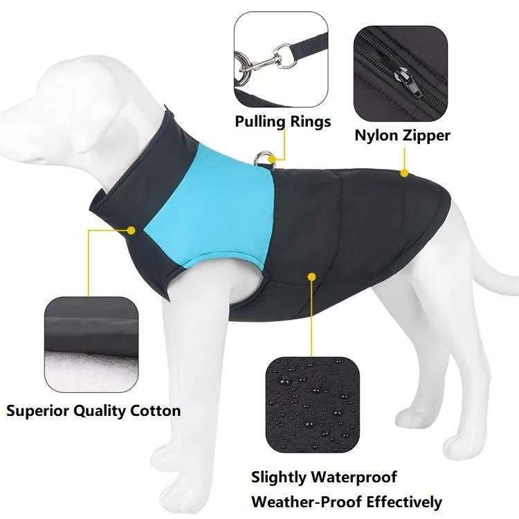 PcEoTllar Dog Coat With Harness, Warm Dog Winter Jacket, Waterproof