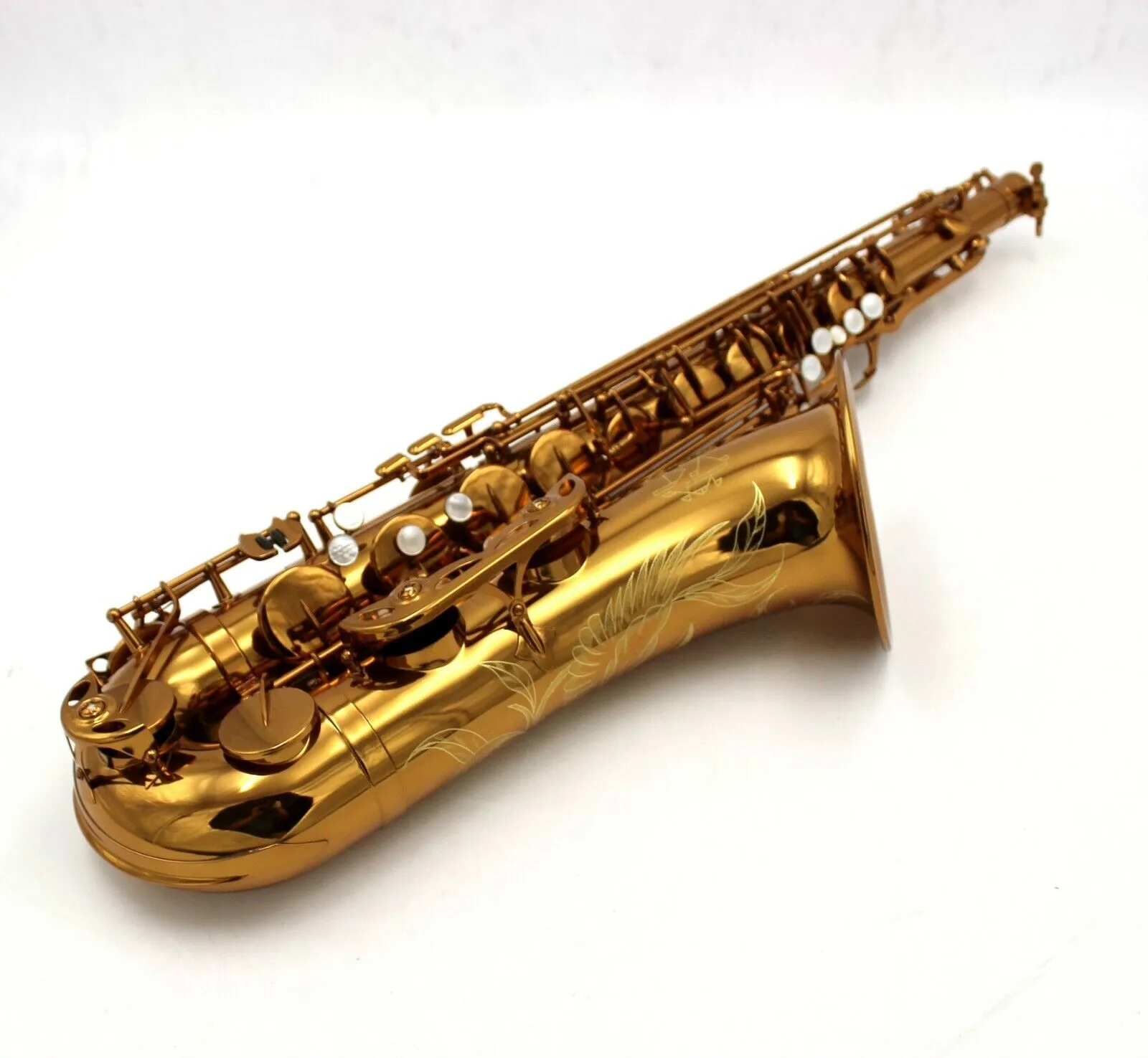 Eastern music dark gold lacquer tenor saxophone Mark VI type no F# by PC case 01
