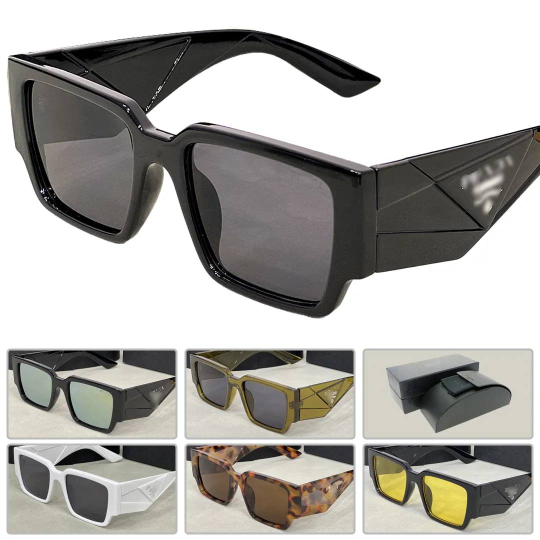 2023 hot fashion designer sunglasses SPR16Z square acetate sunglasses outdoor beach sunglasses for men and women in 6 colors optional triangle logo glasses with box
