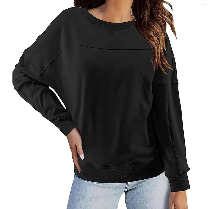 Women's Sweaters Crop Sweatshirts For Women Womens Hoodies Spring And Autumn Solid Color Fashion Casual Round Sleep