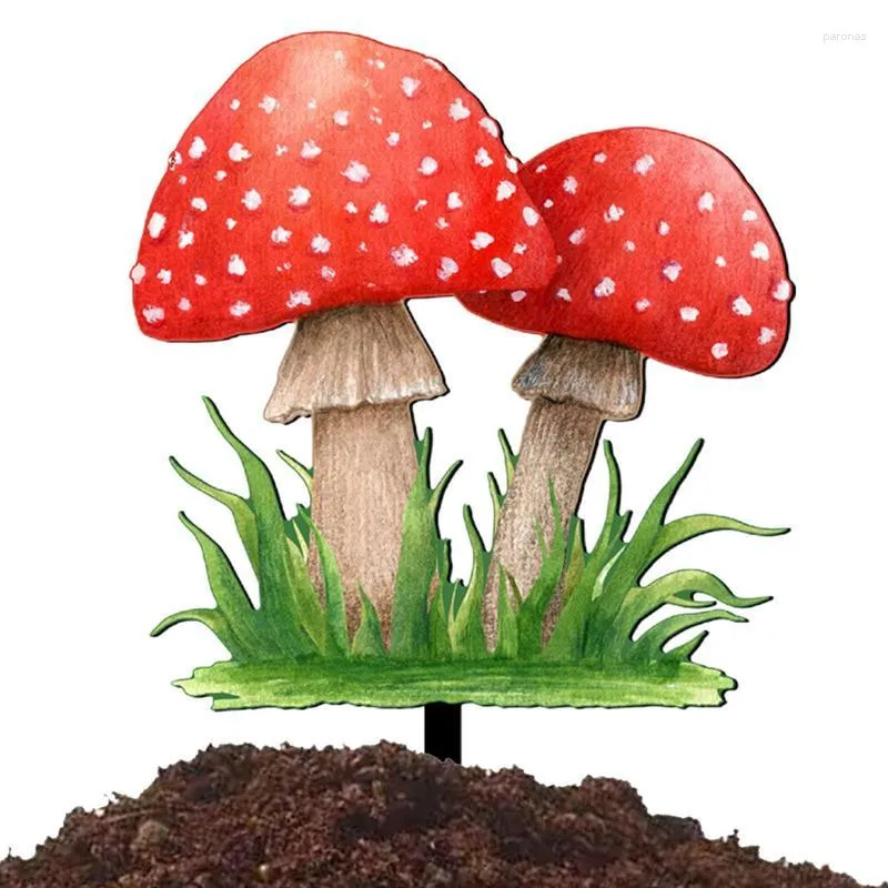 Garden Decorations Mushroom Yard Decor Pots For Fairy Decoration Toadstools Lawns Planters Gardens & Yards