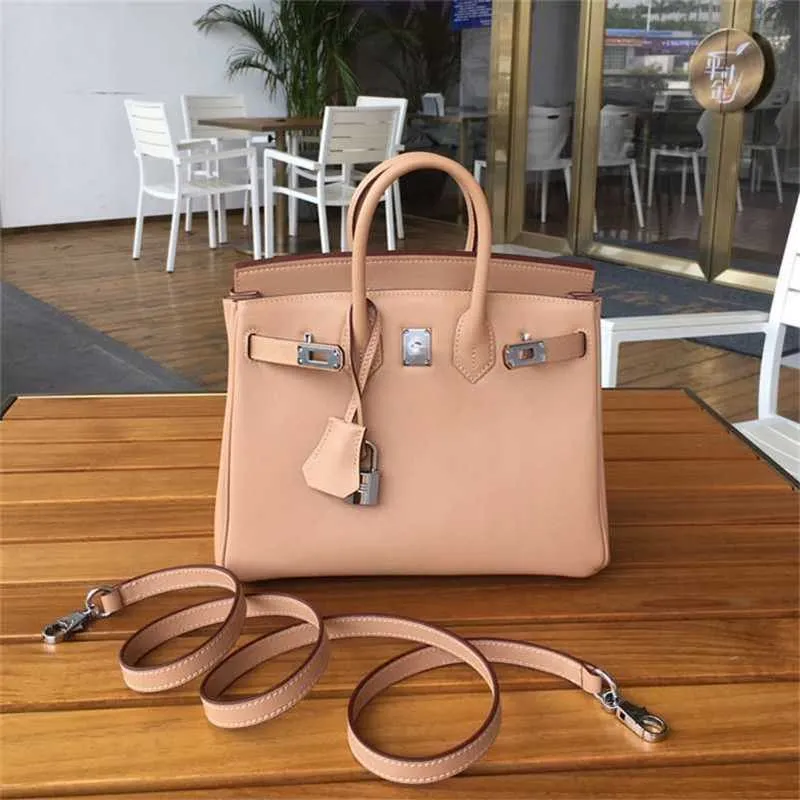 Sac à main Swift Designer Sac en cuir de vache Petite taille 25 Bouton argenté pour femme Messenger à une épaule de haute qualité