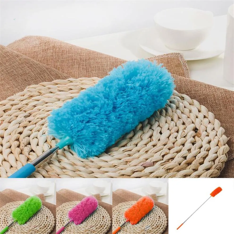 Ny justerbar stretch Förläng Microfiber Feather Duster Hushållen Dammstädverktyg Borsta Dammrensare #F307O