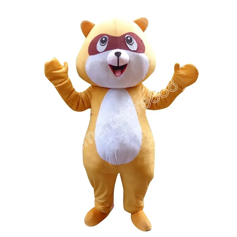 Raskbiomaskon Mascot -kostym Karneval Performance Apparel Full Body Props Outfit Plush Costume