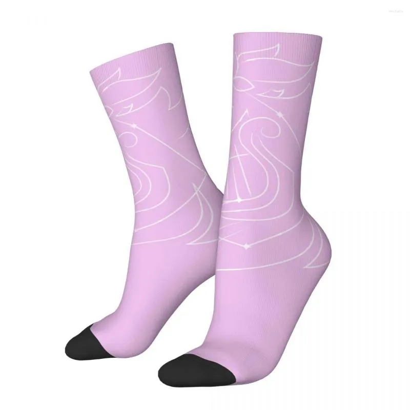 Men's Socks Happy Funny Compression Venti Constellation Genshin Impact Online Role Playing Game Fashion Seamless Crew Crazy Sock