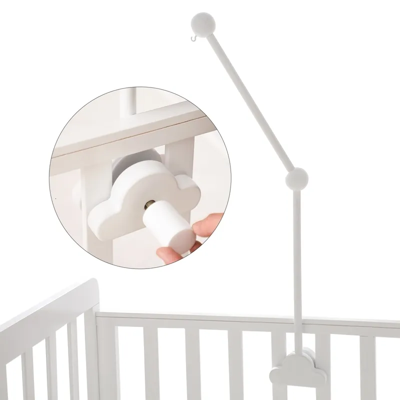 Marionnettes bébé en bois nuage lit cloche support dessin animé berceau mobile suspendu hochet jouet cintre décoration support bras Bracke 230914