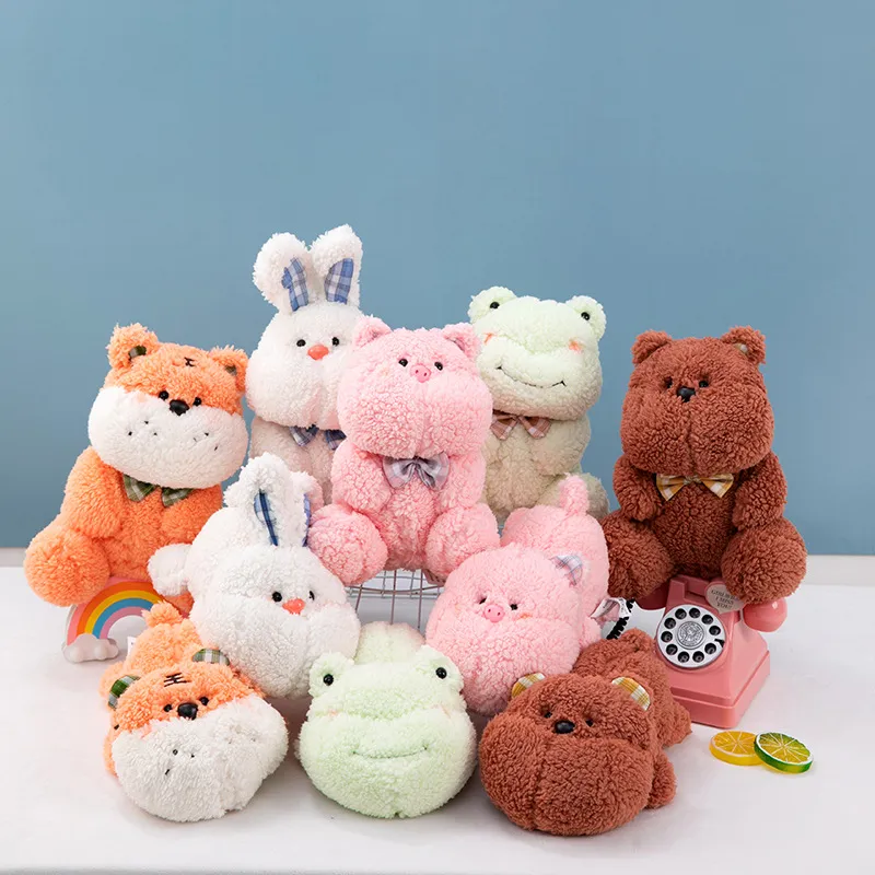 Leuke serie pop knuffels konijnen varkens kleine beren poppen zachte slaapkussens stoffen poppen meisjes kindercadeaus