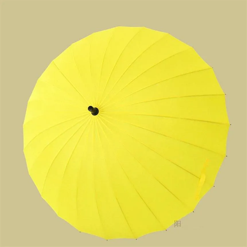 Parapluies grand coloré arc-en-ciel parapluie pluie homme femmes 24K coupe-vent longue poignée imperméable mode parasol 2021277y