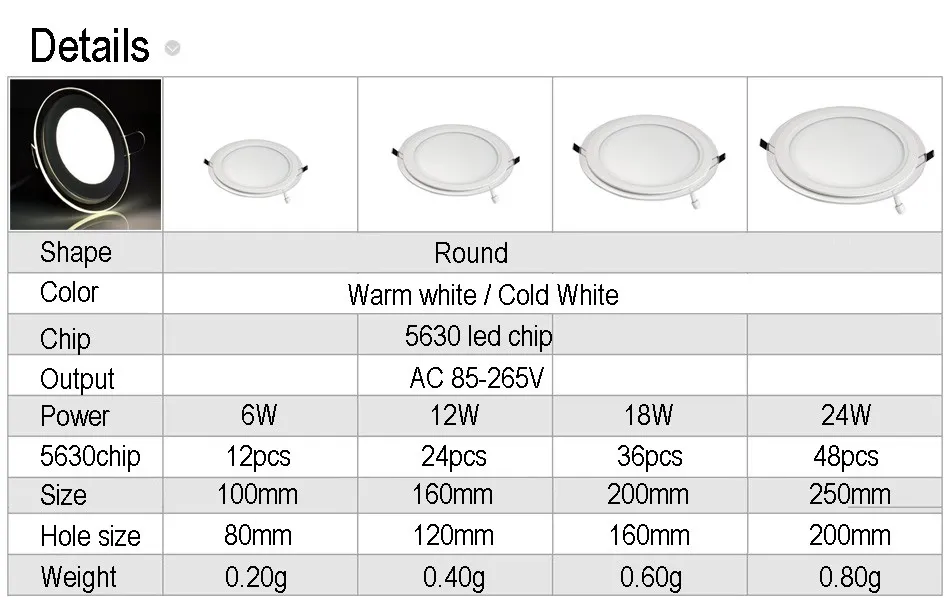 glass led panel down light (11)