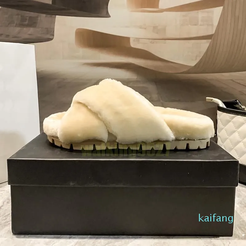 Wool Slides Luxury Wool Slides: Designer Slippers for Women - Soft, Warm Fur ...
