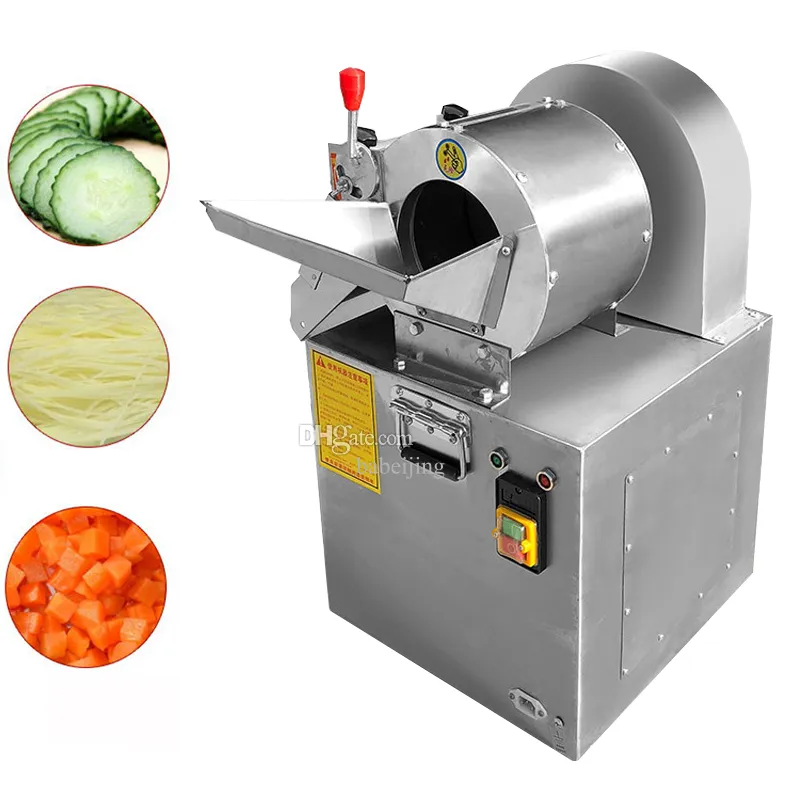 Commercial Vegetable Cutting Machine Electric Onion Slicer Machine Canteen Cut Dicing Machine Ginger Cutter Vegetable Shredder