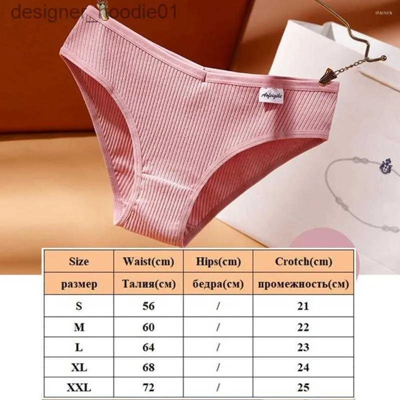 Soft Cotton Letter Seamless Hipster Panties For Women Set In S 2XL