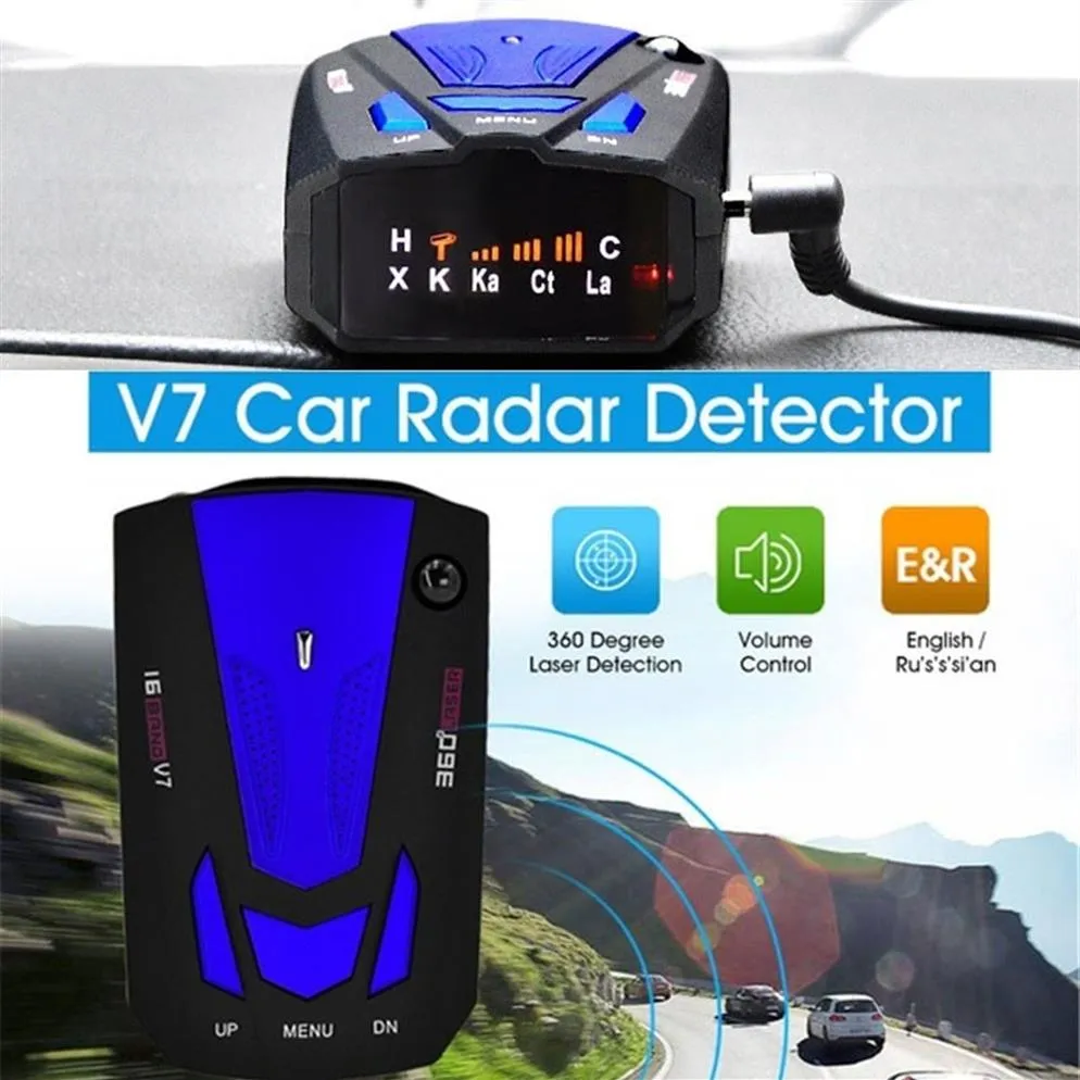 Hastighetsradarfordon Radar Advanced Car Security Protection Monitor Alarm System V7 LCD Display Universal230y