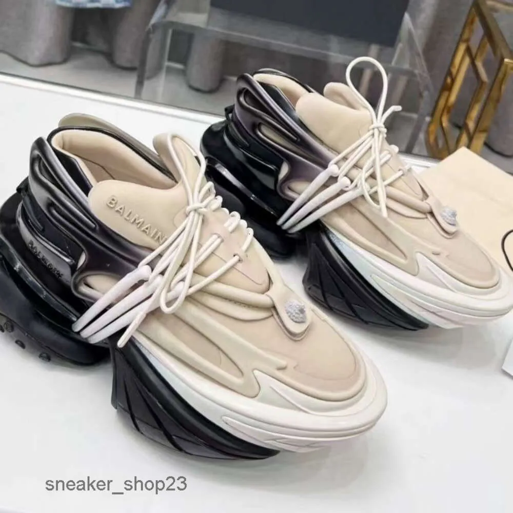 Qualité Balmaiin Designer Casual Chaussures Sneaker Hommes Mode Homme Espace Social Spaceship Top