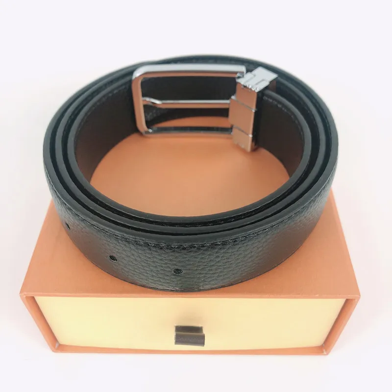 أحزمة حزام مصمم للنساء عرض 3.4 سم Ceinture Luxe Cowhide Men Meners Belts Golden Silver Buckle Weistband Cintura