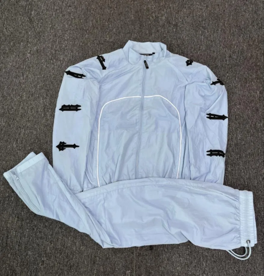 Vestes coupe-vent de marque avec lettres brodées, fermeture éclair imperméable à l'eau, ensembles de sport décontractés pour hommes et femmes, manteau fin, automne