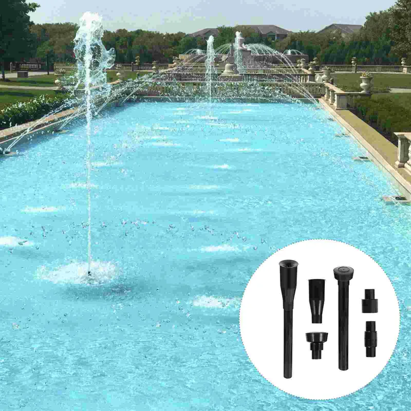 Decorações de jardim 8 Bocal de bomba de fonte Suprimentos submersíveis de spray de água para tamanho de piscina de lagoa