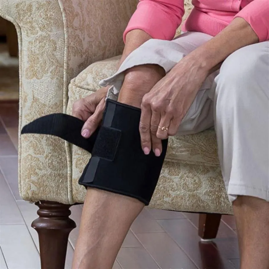 Pedra magnética acupressão beactive cinta ponto joelheira suporte perna preto presssure massagem nervo ciático festa favor308e