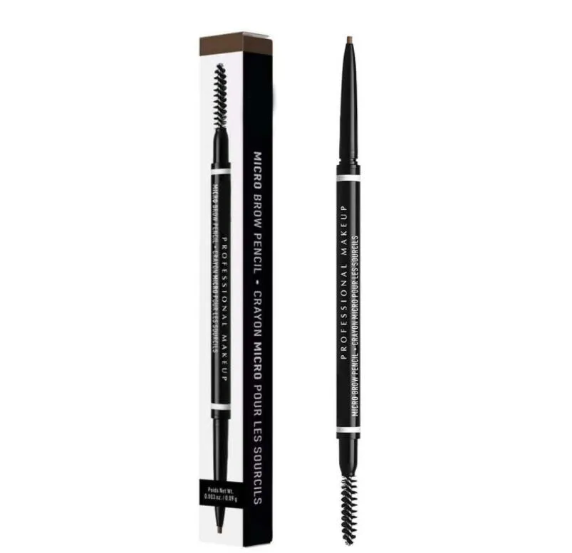 EPACK Makeup Eyebrow Micro Brow Pencil Waterproof Tint Enhancer Eye Brow Tattoo Pen 7 Color Taupe Chocolate Black Cool Ash Brown