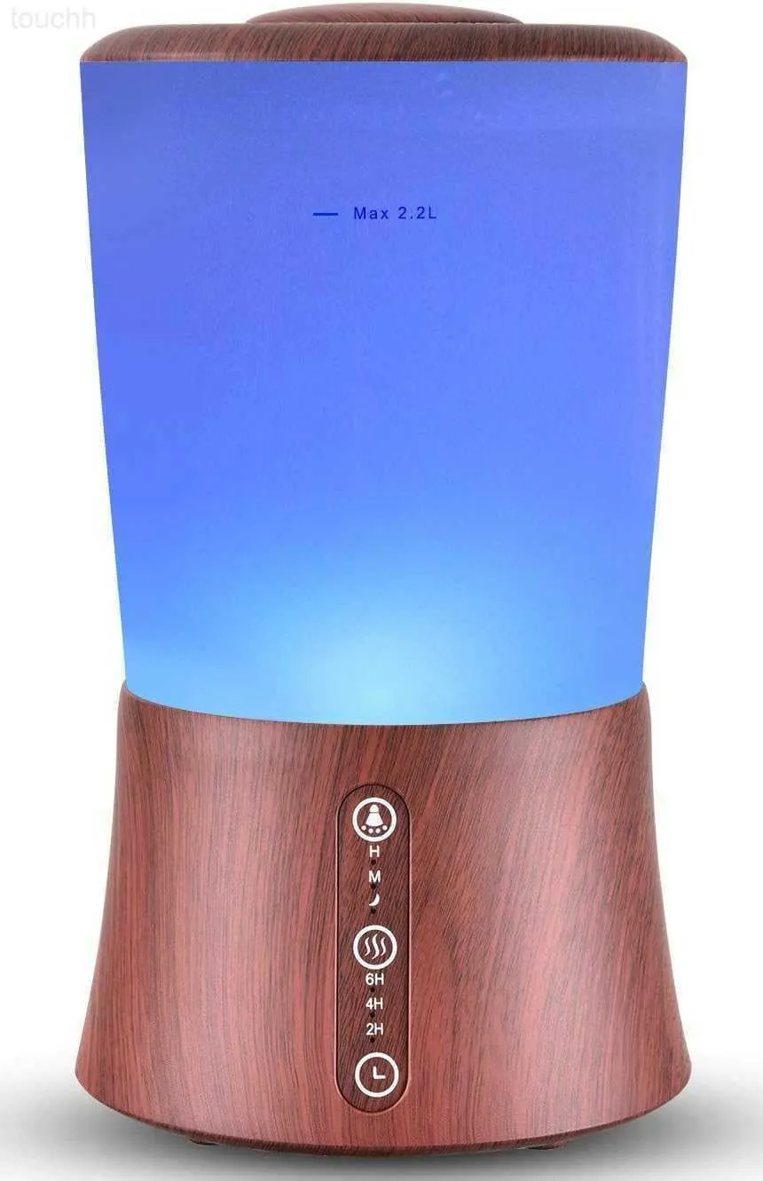Humidificador Difusor XL grande de 2000 ml Humidificador aromático Capacidad de 2 litros Sala de estar grande Área de cobertura del hogar Temporizador de niebla alta oscuro L230914