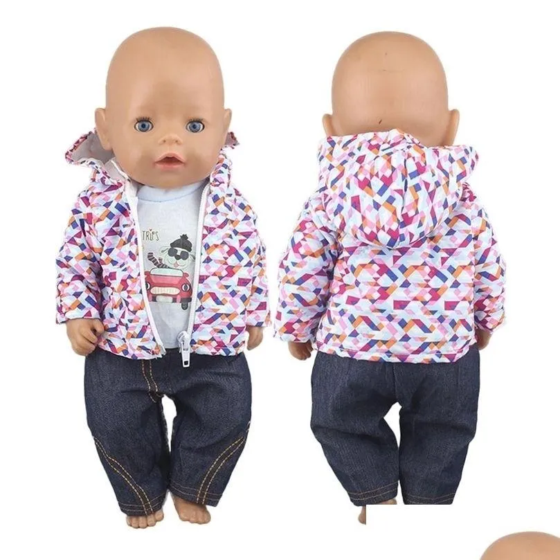 Dolls Outfit Suits For 17 Inch 43Cm Baby Reborn Doll Cute Jumpers Rompers Born Clothes 220810 Drop Delivery Toys Gifts Accessories Dhuva